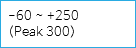 -60 ~ +250
(Peak 300)
